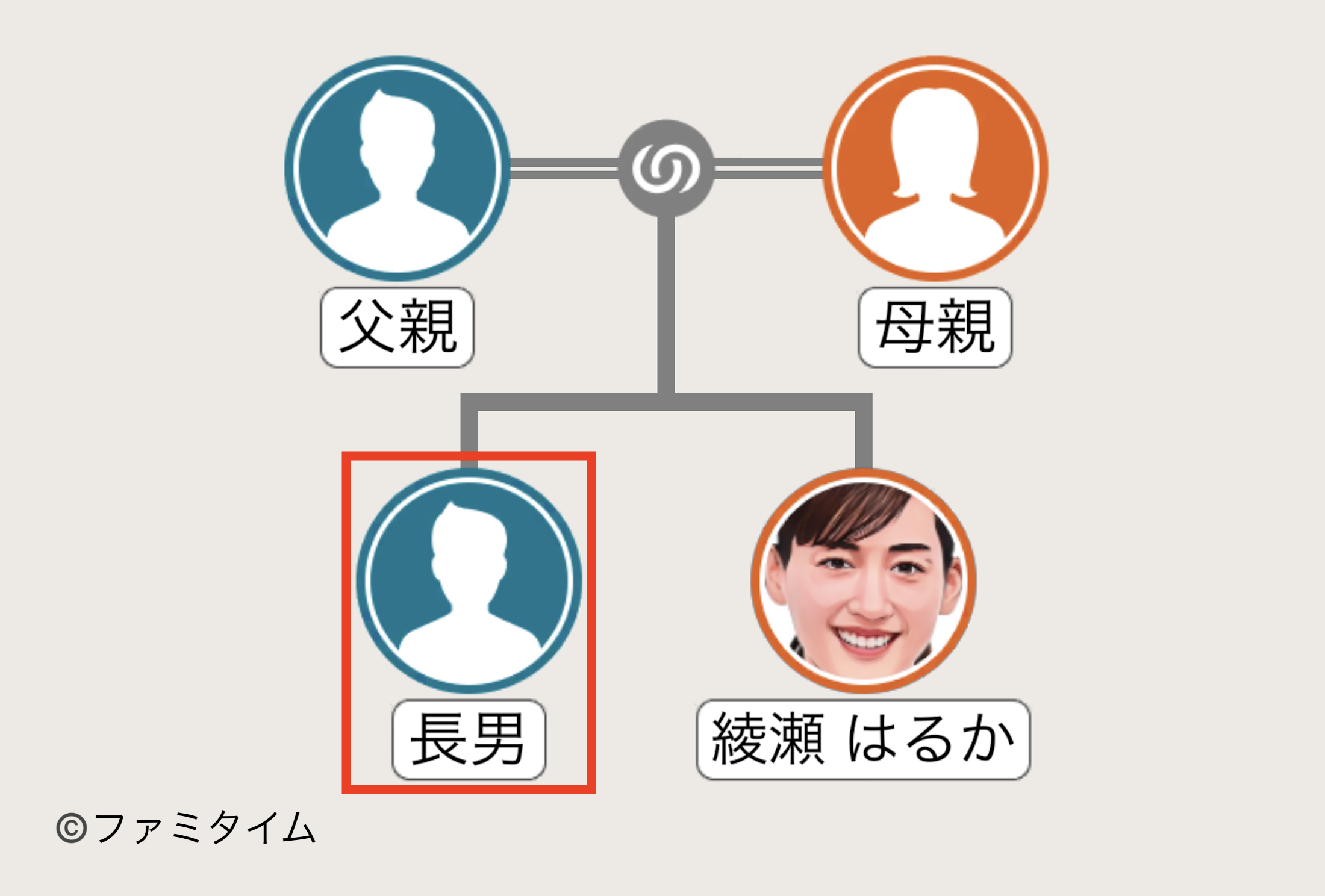 綾瀬はるかの兄の家系図