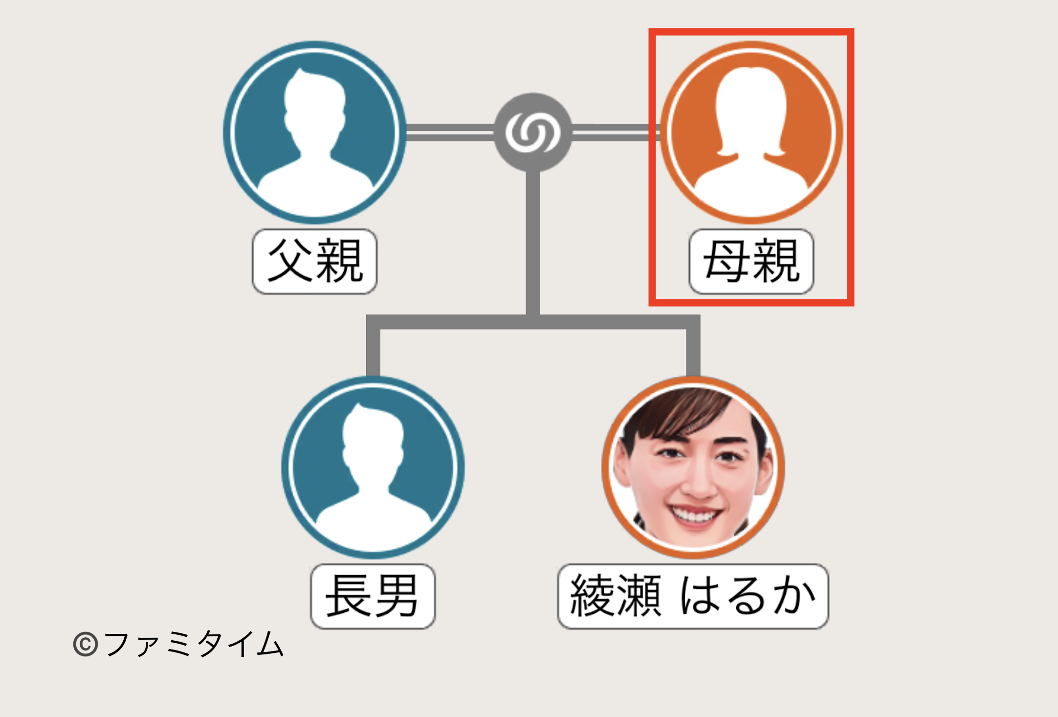 綾瀬はるかの母親の家系図