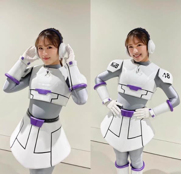 渋谷凪咲のロボットコスプレ姿