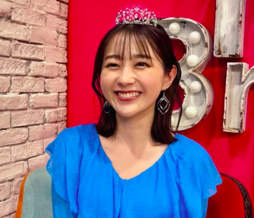 ティアラを付けた若林有子