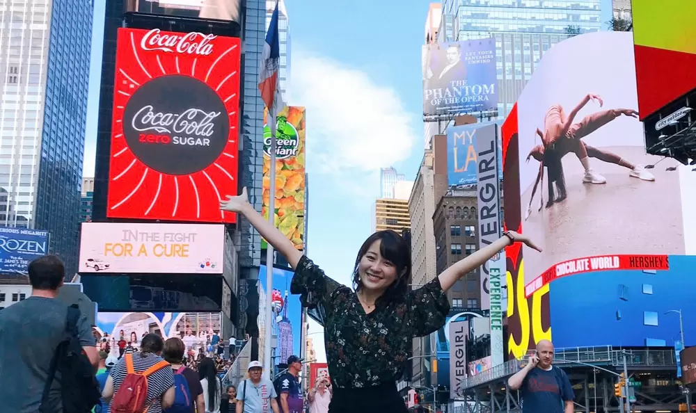  ニューヨークでの若林有子
