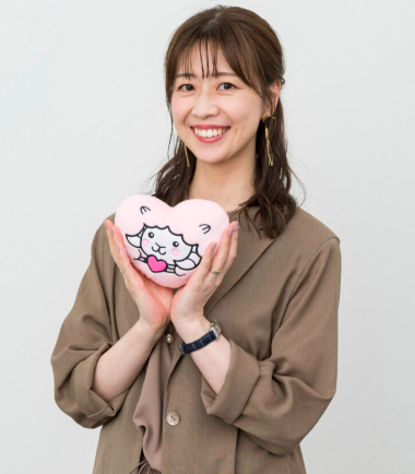 ハートマークのキャラクターを持つ虎谷温子