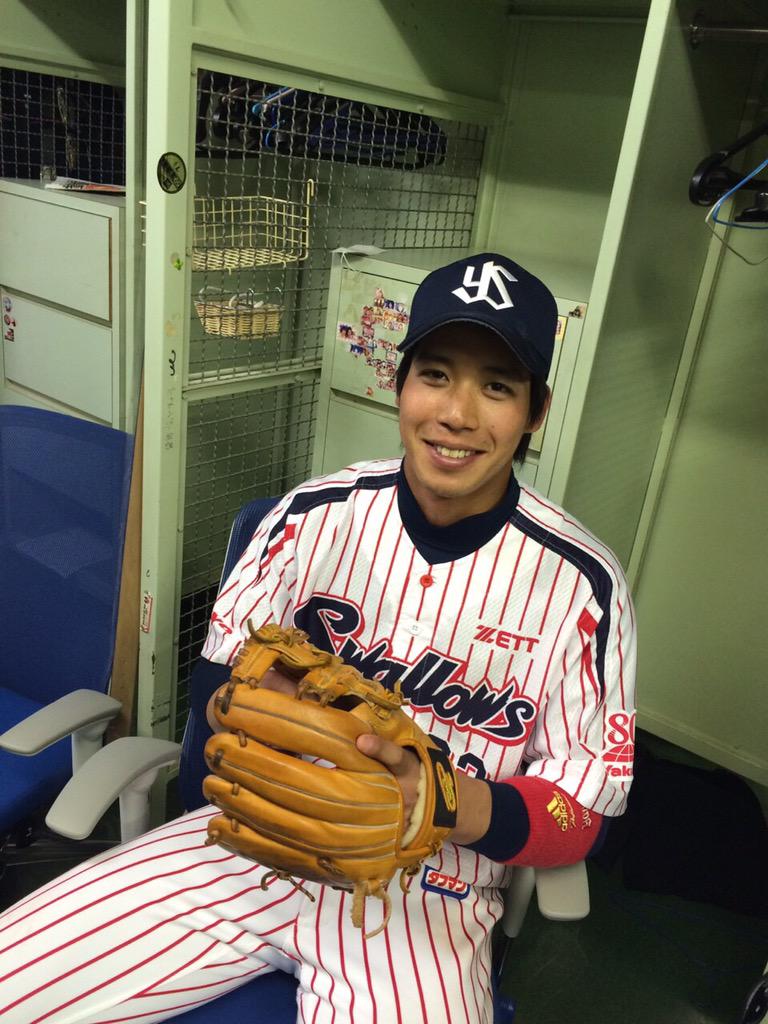 笑顔の山田哲人
