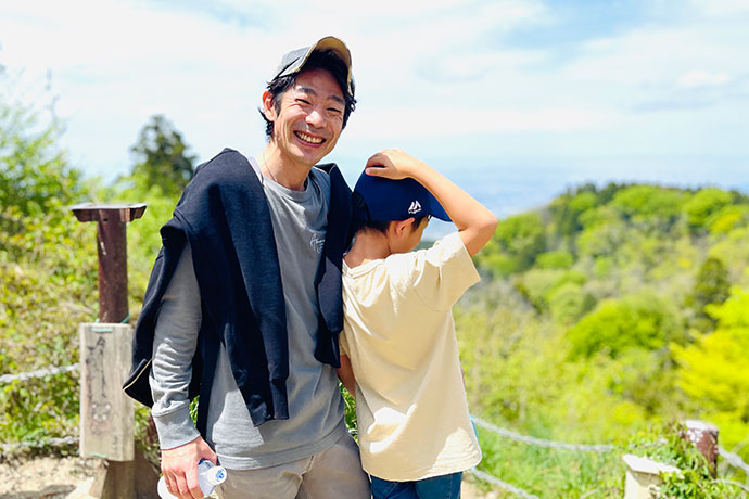 清水健と長男
