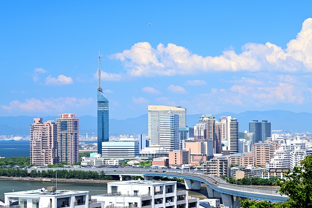福岡市の街並み