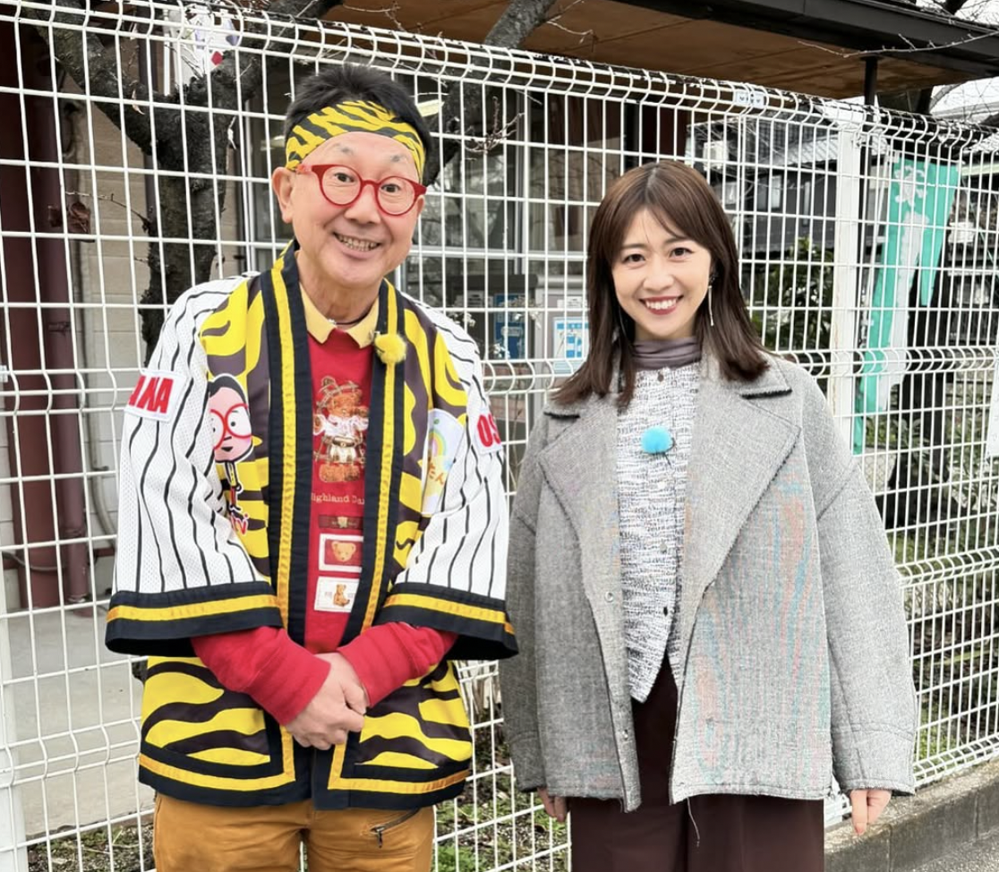虎谷温子のロケ風景