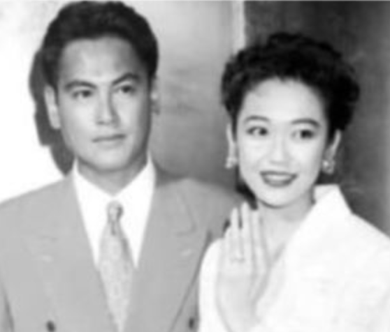 賀来千香子と宅麻伸の結婚会見