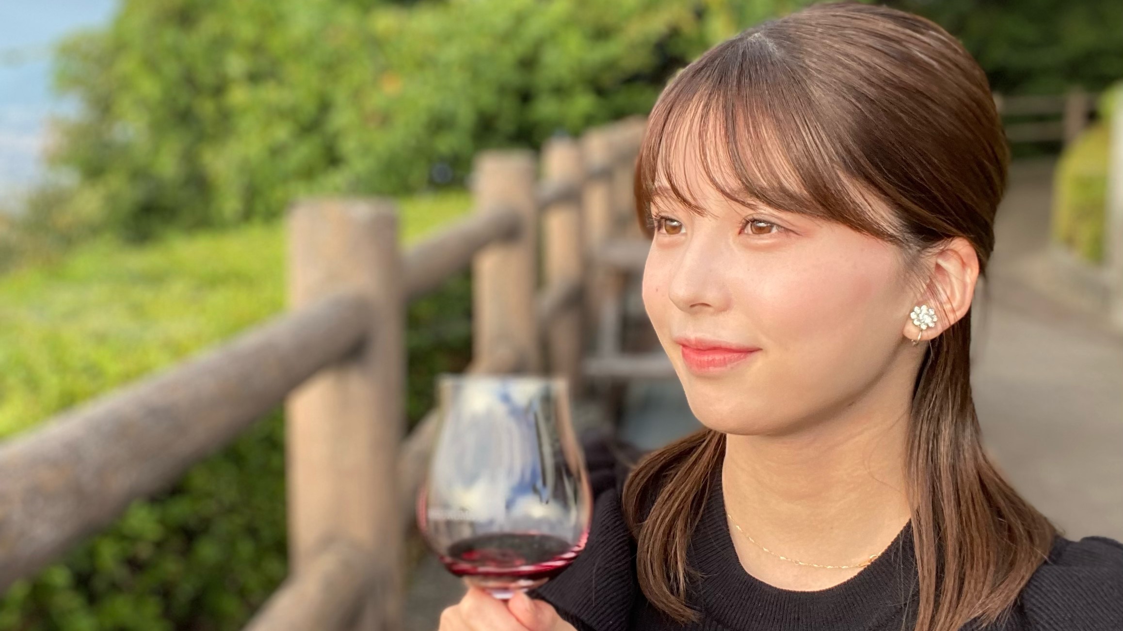 ワイナリー巡りをした時の大仁田美咲
