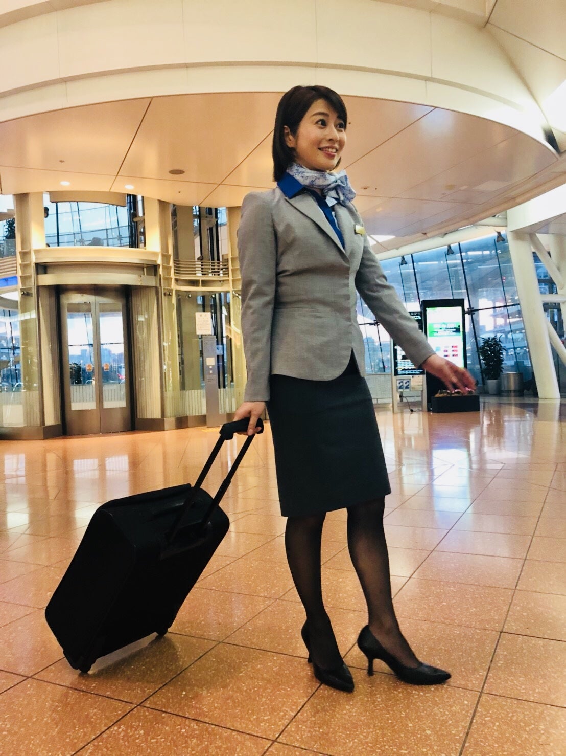 久保田直子のCA姿