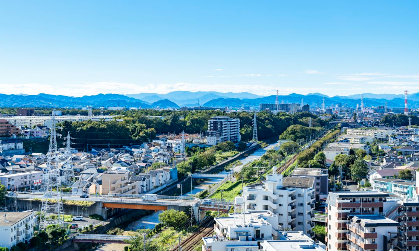 東京都町田市の街並み